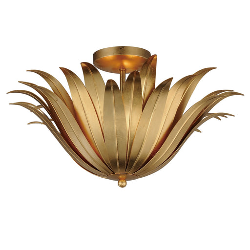 Myhouse Lighting Maxim - 28710GL - Three Light Semi Flush/Pendant Convertible - Firenze - Gold Leaf