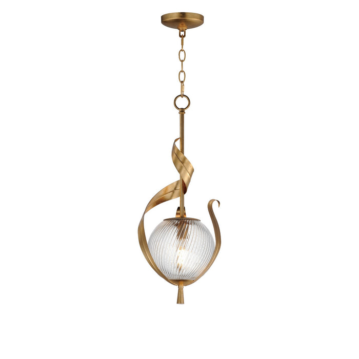 Myhouse Lighting Maxim - 28712CRGL - One Light Pendant - Firenze - Gold Leaf