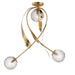 Myhouse Lighting Maxim - 28714CRGL - Three Light Flush Mount - Firenze - Gold Leaf