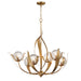 Myhouse Lighting Maxim - 28716CRGL - Six Light Chandelier - Firenze - Gold Leaf