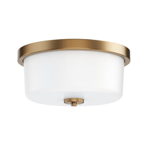 Myhouse Lighting Maxim - 5691WTNAB - Two Light Flush Mount - Fuller - Natural Aged Brass