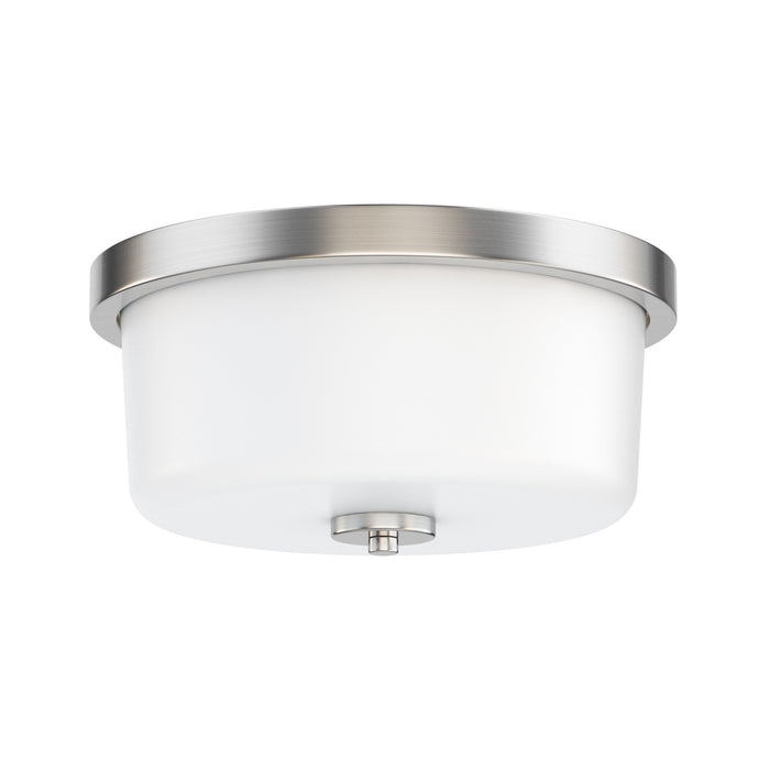 Myhouse Lighting Maxim - 5691WTSN - Two Light Flush Mount - Fuller - Satin Nickel