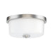 Myhouse Lighting Maxim - 5691WTSN - Two Light Flush Mount - Fuller - Satin Nickel
