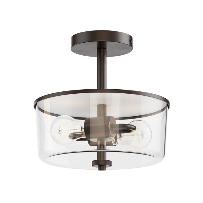 Myhouse Lighting Maxim - 5692CLOI - Two Light Semi Flush/Pendant Convertible - Fuller - Oil Rubbed Bronze
