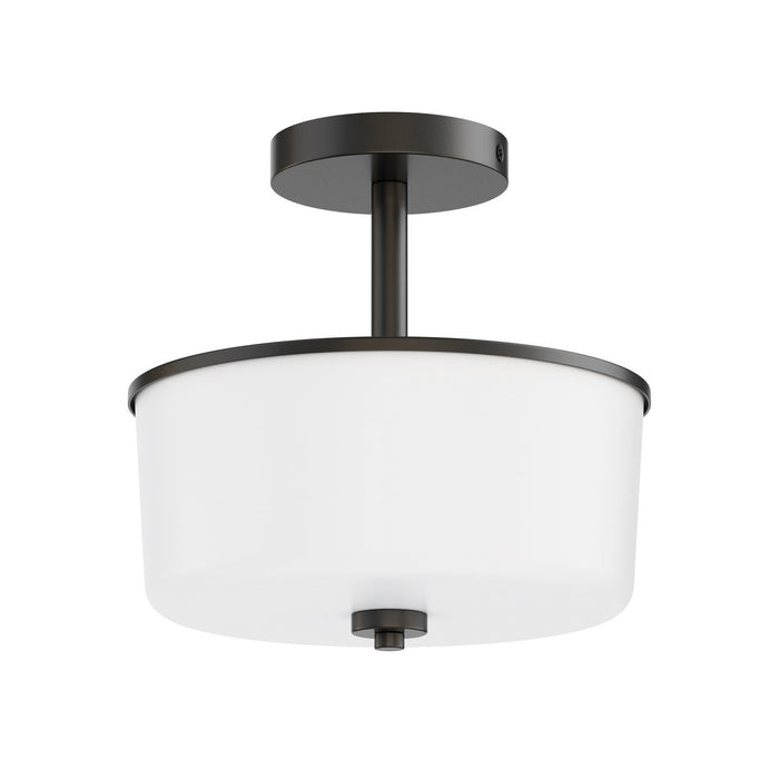 Myhouse Lighting Maxim - 5692WTBK - Two Light Semi Flush/Pendant Convertible - Fuller - Black