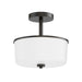 Myhouse Lighting Maxim - 5692WTBK - Two Light Semi Flush/Pendant Convertible - Fuller - Black