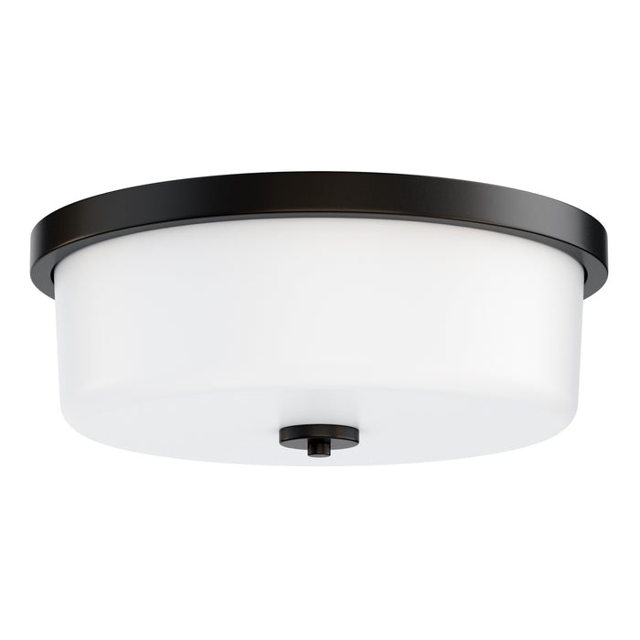Myhouse Lighting Maxim - 5693WTBK - Three Light Flush Mount - Fuller - Black