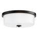 Myhouse Lighting Maxim - 5693WTBK - Three Light Flush Mount - Fuller - Black