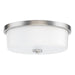 Myhouse Lighting Maxim - 5693WTSN - Three Light Flush Mount - Fuller - Satin Nickel