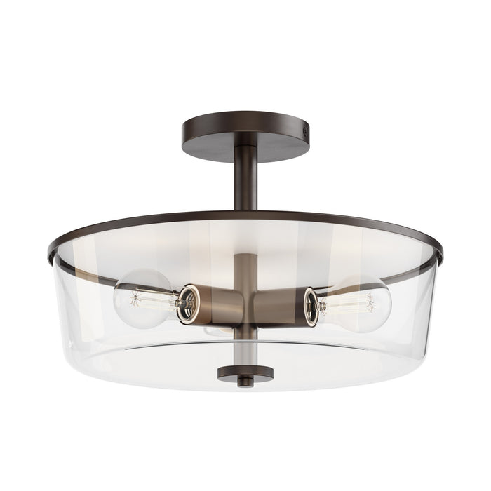 Myhouse Lighting Maxim - 5695CLOI - Three Light Semi Flush/Pendant Convertible - Fuller - Oil Rubbed Bronze