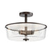Myhouse Lighting Maxim - 5695CLOI - Three Light Semi Flush/Pendant Convertible - Fuller - Oil Rubbed Bronze