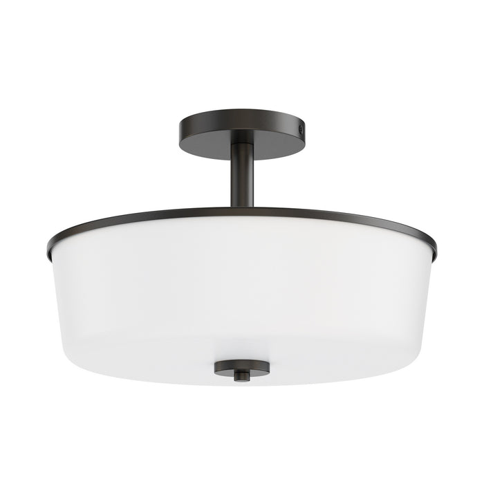Myhouse Lighting Maxim - 5695WTBK - Three Light Semi Flush/Pendant Convertible - Fuller - Black