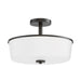 Myhouse Lighting Maxim - 5695WTBK - Three Light Semi Flush/Pendant Convertible - Fuller - Black