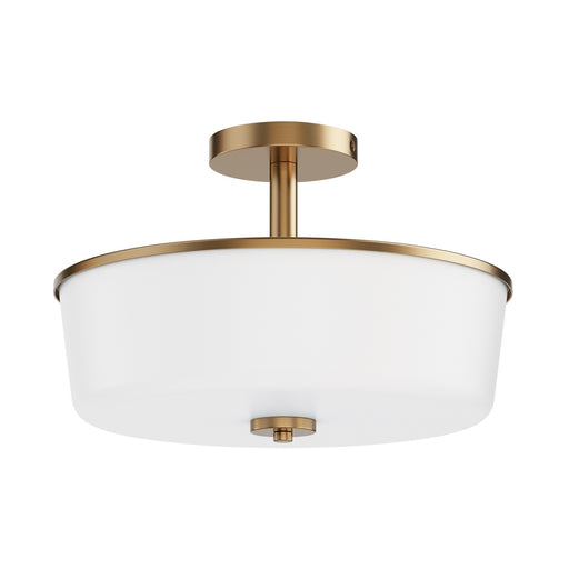 Myhouse Lighting Maxim - 5695WTNAB - Three Light Semi Flush/Pendant Convertible - Fuller - Natural Aged Brass