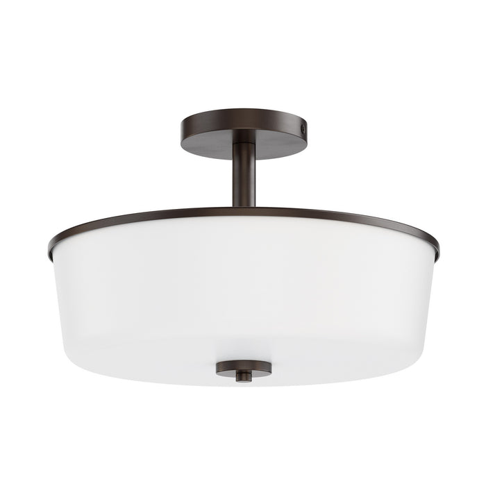 Myhouse Lighting Maxim - 5695WTOI - Three Light Semi Flush/Pendant Convertible - Fuller - Oil Rubbed Bronze