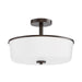 Myhouse Lighting Maxim - 5695WTOI - Three Light Semi Flush/Pendant Convertible - Fuller - Oil Rubbed Bronze
