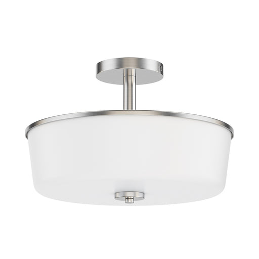 Myhouse Lighting Maxim - 5695WTSN - Three Light Semi Flush/Pendant Convertible - Fuller - Satin Nickel
