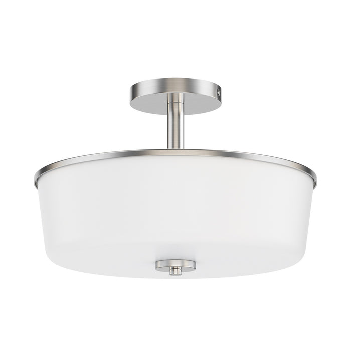 Myhouse Lighting Maxim - 5695WTSN - Three Light Semi Flush/Pendant Convertible - Fuller - Satin Nickel