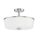 Myhouse Lighting Maxim - 5695WTSN - Three Light Semi Flush/Pendant Convertible - Fuller - Satin Nickel