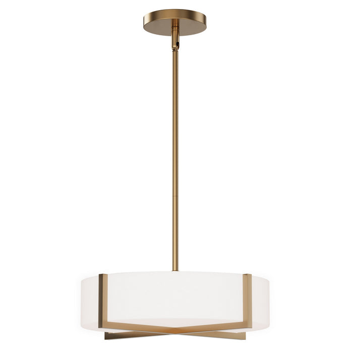 Myhouse Lighting Maxim - 57945WTNAB - LED Flush Mount/ Pendant Convertible - Dexter - Natural Aged Brass