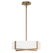 Myhouse Lighting Maxim - 57945WTNAB - LED Flush Mount/ Pendant Convertible - Dexter - Natural Aged Brass