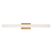 Myhouse Lighting Maxim - 59104CLFTNAB - LED Vanity - Vogue - Natural Aged Brass