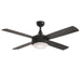 Myhouse Lighting Maxim - 88784BK - 52" Ceiling Fan - Quattro - Black