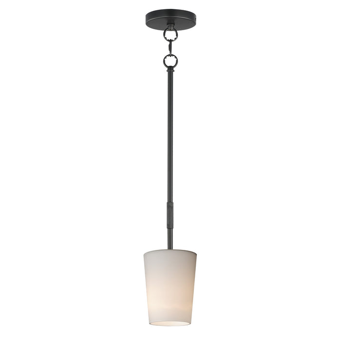 Myhouse Lighting Maxim - 92691WTBK - One Light Pendant - Durham - Black