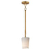 Myhouse Lighting Maxim - 92691WTNAB - One Light Pendant - Durham - Natural Aged Brass