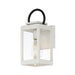 Myhouse Lighting Maxim - 30912CLWTBK - One Light Outdoor Wall Lantern - Nassau Vivex - White / Black