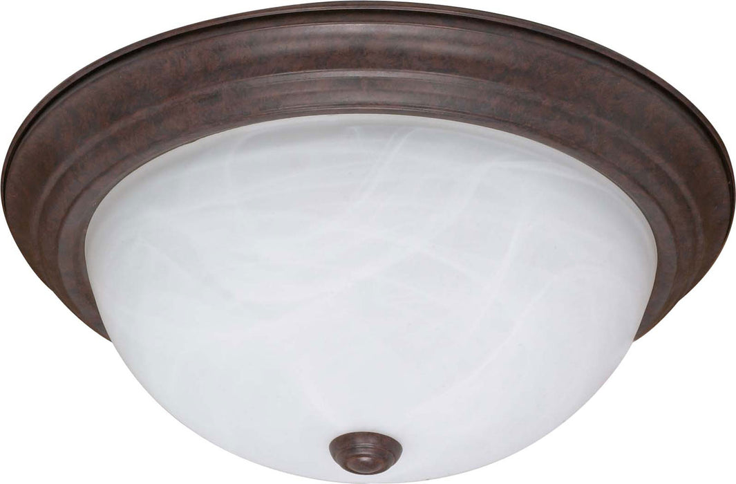 Myhouse Lighting Nuvo Lighting - 60-207 - Three Light Flush Mount - Flush Mounts Old Bronze - Old Bronze