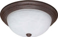 Myhouse Lighting Nuvo Lighting - 60-207 - Three Light Flush Mount - Flush Mounts Old Bronze - Old Bronze