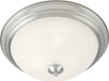 Myhouse Lighting Maxim - 5840MRSN - One Light Flush Mount - Essentials - 584x - Satin Nickel