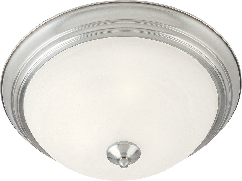 Myhouse Lighting Maxim - 5840MRSN - One Light Flush Mount - Essentials - 584x - Satin Nickel