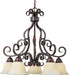 Myhouse Lighting Maxim - 12206FIOI - Five Light Chandelier - Manor - Oil Rubbed Bronze