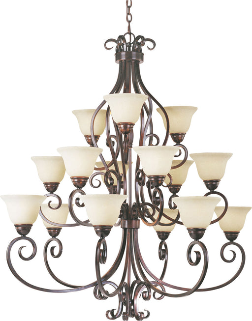 Myhouse Lighting Maxim - 12209FIOI - 15 Light Chandelier - Manor - Oil Rubbed Bronze