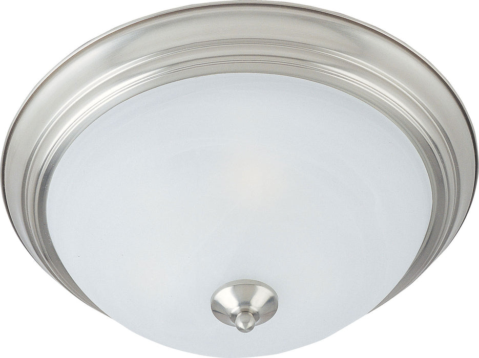 Myhouse Lighting Maxim - 5842MRSN - Three Light Flush Mount - Essentials - 584x - Satin Nickel