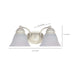 Myhouse Lighting Nuvo Lighting - 60-353 - Two Light Vanity - Empire - Textured White