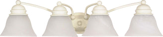 Myhouse Lighting Nuvo Lighting - 60-355 - Four Light Vanity - Empire - Textured White