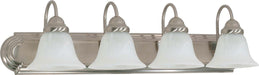 Myhouse Lighting Nuvo Lighting - 60-322 - Four Light Vanity - Ballerina - Brushed Nickel