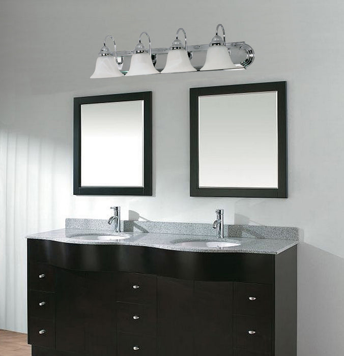 Myhouse Lighting Nuvo Lighting - 60-318 - Four Light Vanity - Ballerina - Polished Chrome