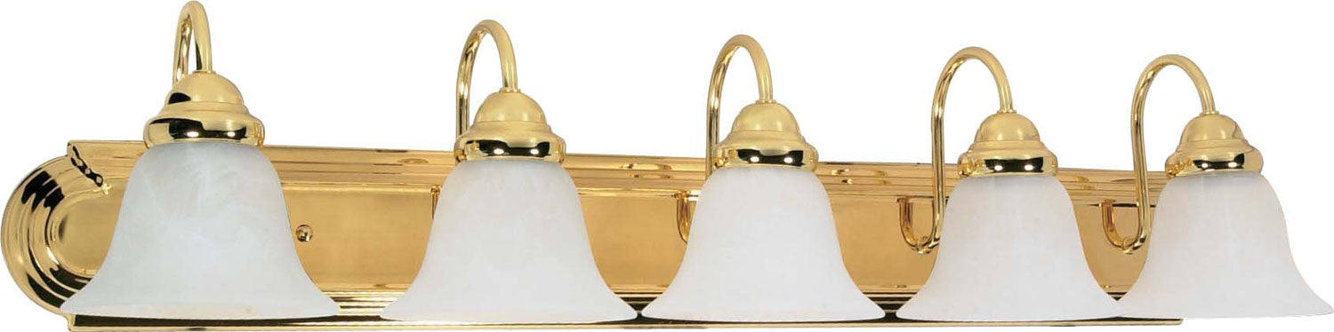 Myhouse Lighting Nuvo Lighting - 60-331 - Five Light Vanity - Ballerina - Polished Brass