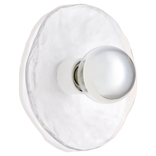Myhouse Lighting Quorum - 53-8-0847 - One Light Wall Sconce - Del Rey - Brushed Brass|Studio White