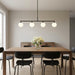 Myhouse Lighting Generation Lighting - GLC1814MBK - Four Light Linear Chandelier - Nube - Midnight Black
