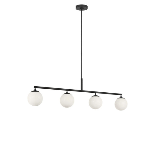Myhouse Lighting Generation Lighting - GLC1814MBKE - Four Light Linear Chandelier - Nube - Midnight Black