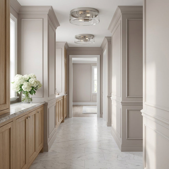 Myhouse Lighting Generation Lighting - GLF1722BN - Two Light Flush Mount - Rhett - Brushed Nickel
