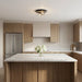 Myhouse Lighting Generation Lighting - GLF1722MBK - Two Light Flush Mount - Rhett - Midnight Black