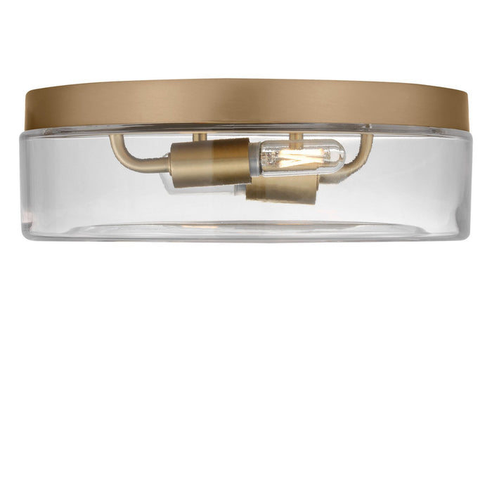 Myhouse Lighting Generation Lighting - GLF1722SB - Two Light Flush Mount - Rhett - Satin Brass