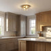 Myhouse Lighting Generation Lighting - GLF1722SBE - Two Light Flush Mount - Rhett - Satin Brass