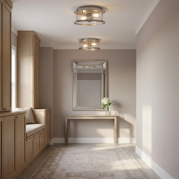 Myhouse Lighting Generation Lighting - GLF1732BN - Two Light Flush Mount - Lumra - Brushed Nickel
